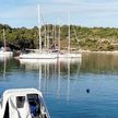 Yacht anchorage in Zukova Bay