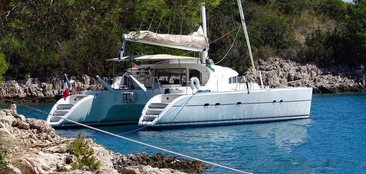 Yacht anchorage in Nedomisaj Bay