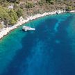 Yacht anchorage in Pelegrinska Bay