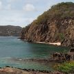 Yacht anchorage at Pepit Nevis islet