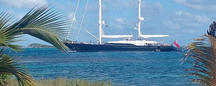 Yacht anchorage in Windward Bay