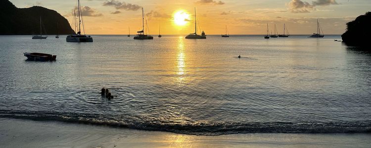 Yacht anchorage in Chatham Bay