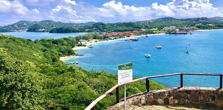 Yacht anchorages in Rodney Bay