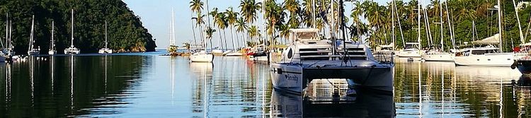 Yacht moorings in Marigot Marina