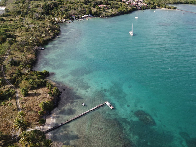 Yacht anchorage in Marigot Bay