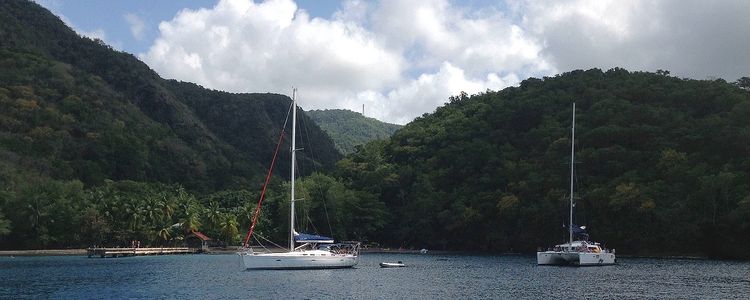 Yacht anchorage in the Black Bay