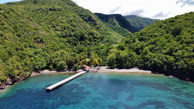 Yacht anchorage in the Black Bay