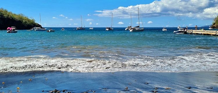 Yacht anchorage in the Black Bay