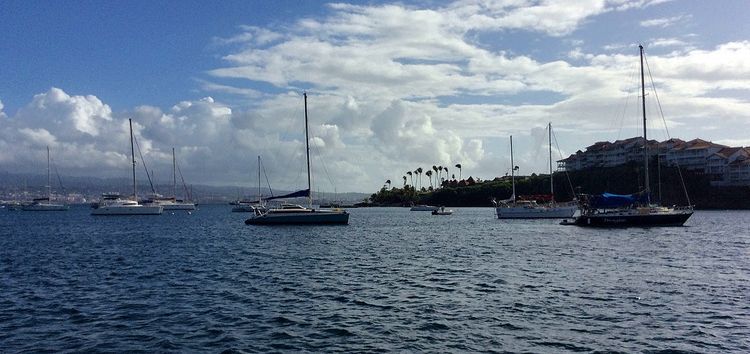 Yacht anchorages and mooring buoys in Mitan Bay