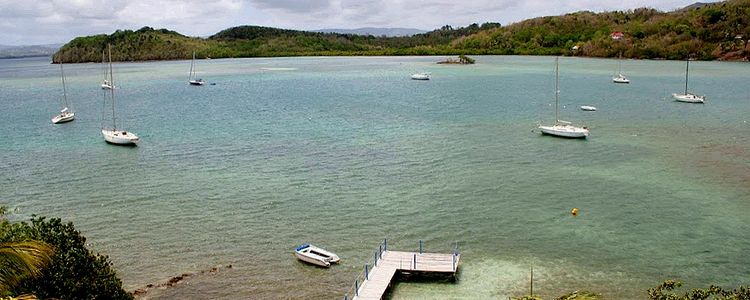 Yacht anchorage in Etienne Bay