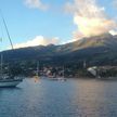 Yacht anchorage on the Saint Pierre roadstead