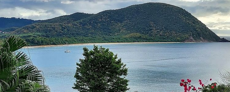 Yacht anchorage in the Great Bay (Grande Anse)