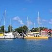 Yacht mooring in Port Louis