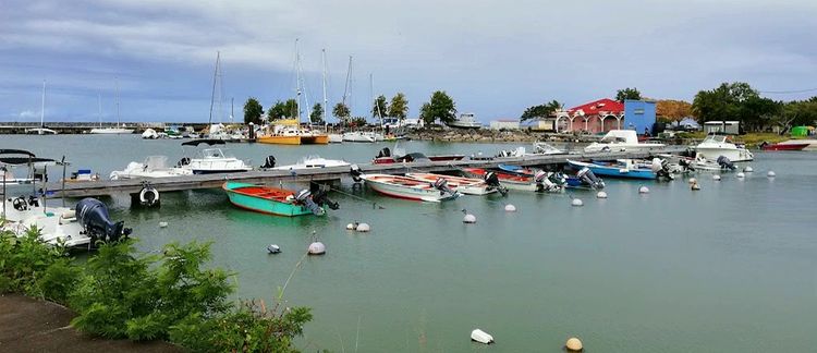 Yacht mooring in Port Louis