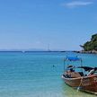 Yacht mooring on buoys and anchors in Loh Lana Bay