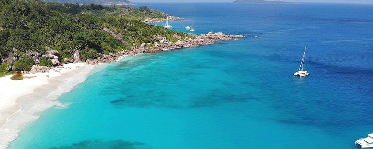 Yacht anchorage in Petite Anse