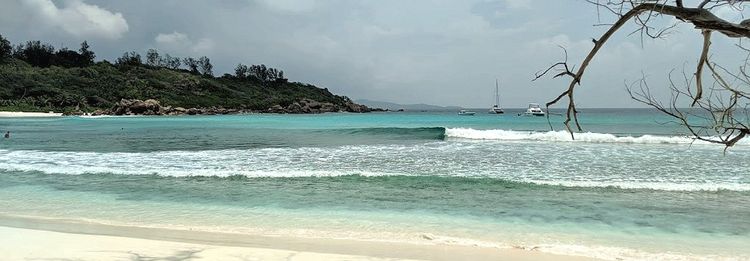 Yacht anchorage in Anse Cocos