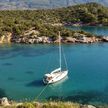 Yacht anchorage in the Yerolimani Bay