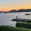 Yacht anchorage in Ornos bay