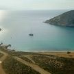 Yacht anchorage in Agios Anne bay