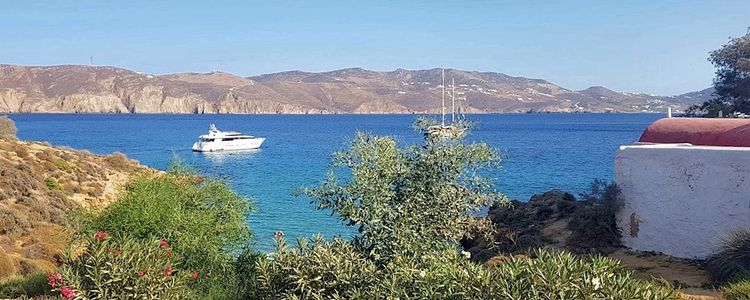 Yacht anchorage in Panormos bay