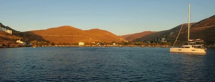 Anchorage of yachts in Episkhopi Bay