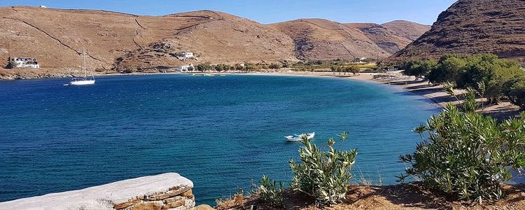 Anchorage of yachts in Flampouria Bay