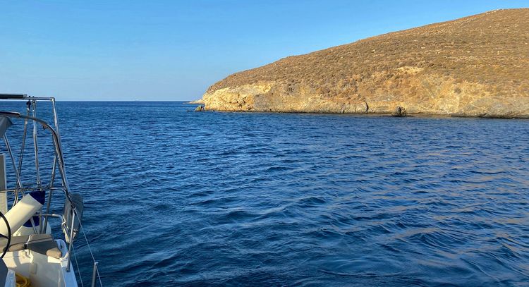 Yacht anchorage in Tsilipaki Bay