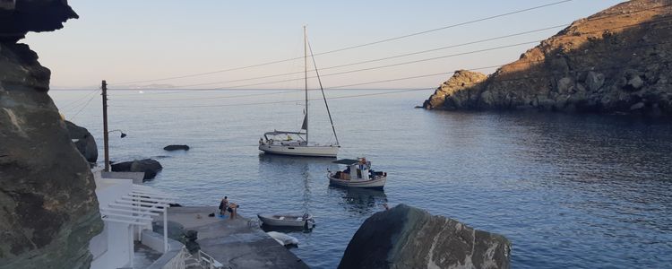 Yacht anchorage in Kastro Bay