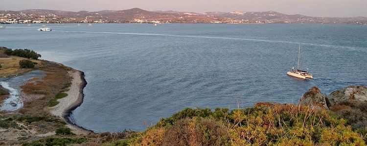 Yacht anchorages in Milou bay