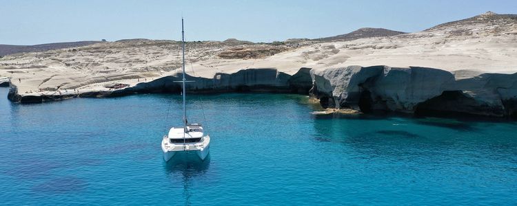 Yacht anchorage in Sarakiniko