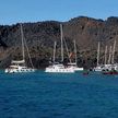 Yacht moorings near Kameni Islands