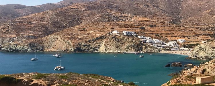 Yacht anchorage in Vathi Bay