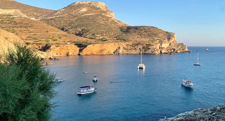 Yacht anchorage in Vathi Bay