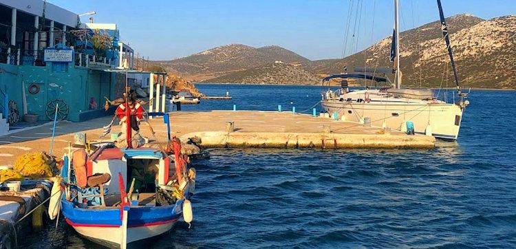 Pier in Vathi Bay