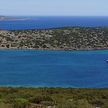 Yacht anchorage in Agrilidi Bay