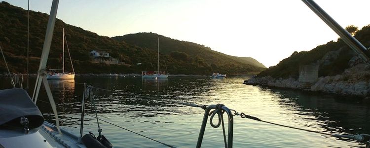 Yacht anchorage in Rogacic Bay