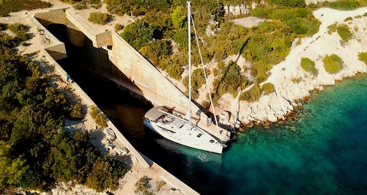 Yacht anchorage in Rogacic Bay