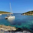 Yacht anchorage in Ruda Bay