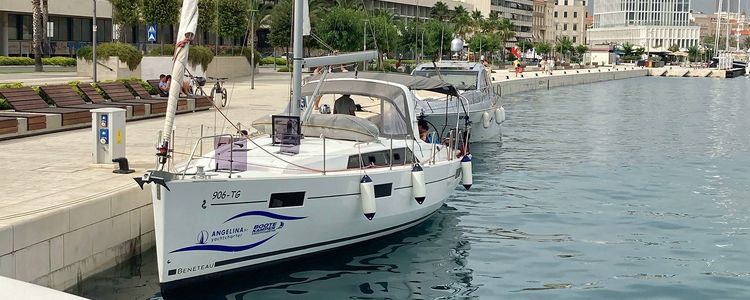 Yacht mooring at the west waterfront of Split