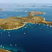 Yacht moorings in Hiljaca Bay