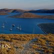 Yacht moorings in Lopatica bay