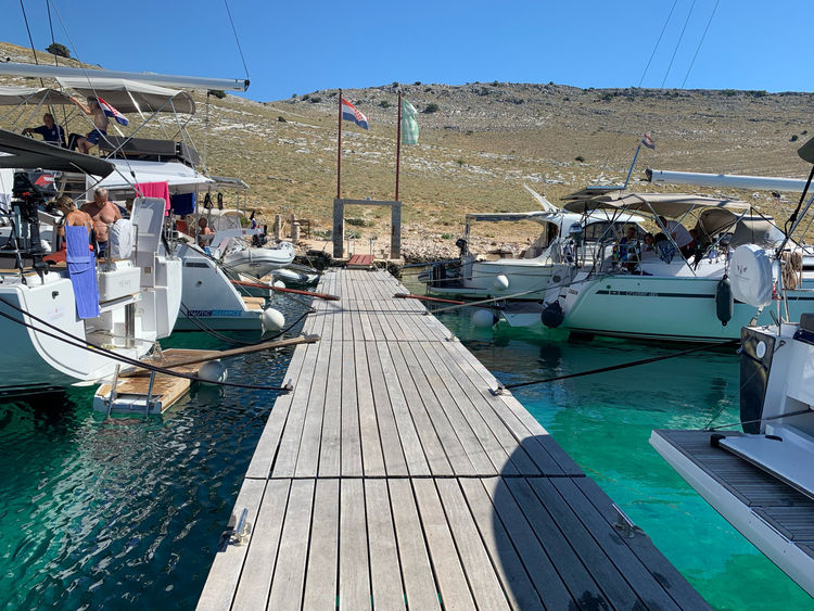 Pier in Lopatica bay