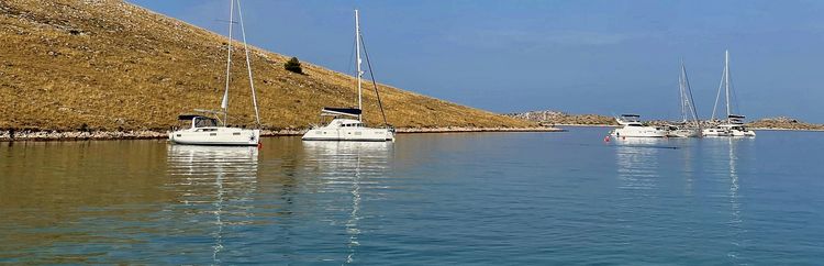 Yacht moorings in Vrulje bay