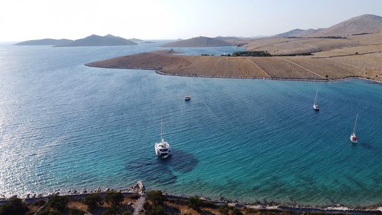 Yacht anchorage in Mordi Bock Bay