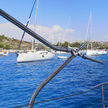 Yacht anchorage in Lojena Bay of Levrnaka Island