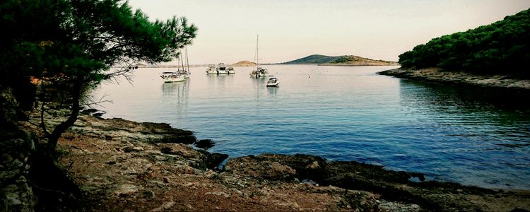 Yacht moorings in Kranje Bay