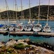 Yacht moorings in Kunjka Bay