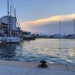 Yacht mooring at the city waterfront of Umag