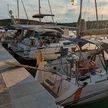 Yacht moorings in Martinscica harbor